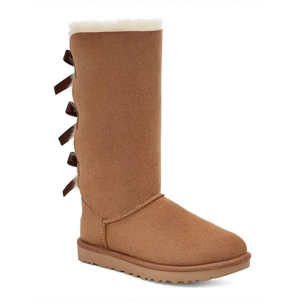 NEW UGG kid's bailey bow tall boot in chestnut